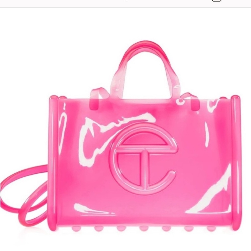 Telfar x Melissa X T Large Jelly shopper Hot pink